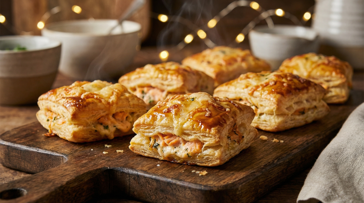 Ces bouchées feuilletées au saumon font craquer tout le monde : découvrez le secret de cet effet wow qui rend vos invités accros ! – bouchées feuilletées au saumon