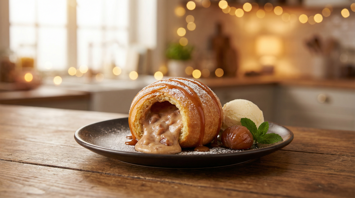 Vous N’irez Jamais Deviner ce qui se Cache dans cette Sphère Mont-Blanc Glacée… Une Explosion Gourmande au Marron Qui Rend Dingue ! – mont-blanc glacé