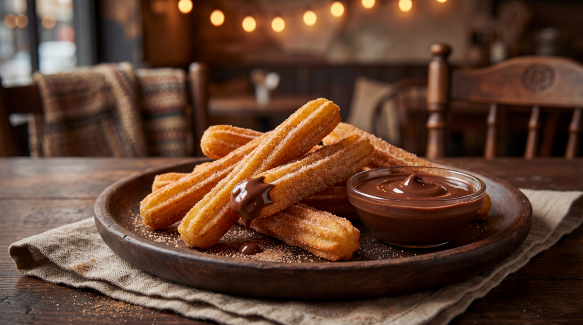 Churros maison tout chauds pour un goûter qui rassemble